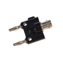 New BNC female jack to two dual Banana male plug RF adapter connector Z