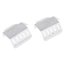 2x Stainless Steel Chassis Alxe Skid Plate for 1/10 Traxxas RC Rock Crawlers