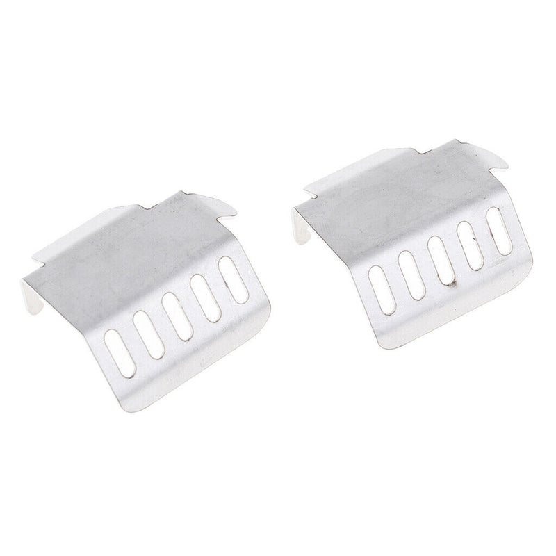 2x Stainless Steel Chassis Alxe Skid Plate for 1/10 Traxxas RC Rock Crawlers