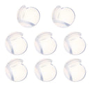 8pcs/set Transparent Silicone Desk Table Corner Edge Guards Protector Cover A