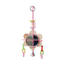 Mirror Parrot Stand Swing Bar Ladder GFIE Bird Toys With Bells Bird