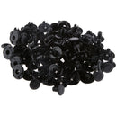 50Pack Nylon Rivet Fastener Push Type Clips Kit, 8mm Fender Bumper Splash Shield