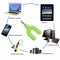 3.5mm Extension Earphone Audio Splitter 1 Male to 2 Female Adapter (Green)