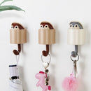 6Pcs Creative Outstretch Squirrel Hook Cute Squirrel Shape Coat Bag Key Hol