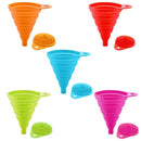 Collapsible Silicone Funnel Set, 5 Pieces Must-Have Kitchen Food Grade Sili G5N2