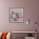 5D DIY Full Drill Diamond Painting Pink Cups Cross Stitch Embroidery Kits