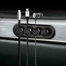 Magnetic Cable Clip Carbon Fiber Look USB Cable Organizer Desktop Cables Holder