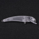 Blank Transparent Embryo Hard Lures 85mm 8.5g Fishing Classic Bionic Bait