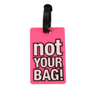 Name Address Label Watermelon Red Soft Plastic Not Your Bag Pattern Luggage Z6C8