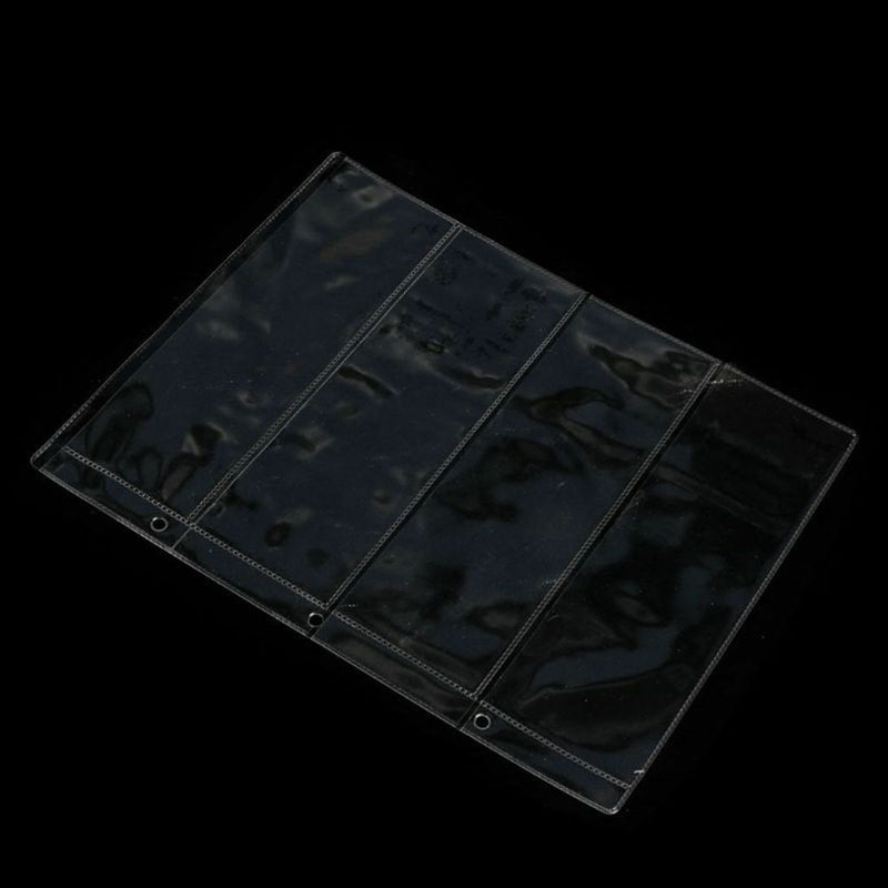 1 Sheet Album Page 4 Pockets Money Bill Note Currency Holder Storage Collection