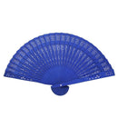 Butterfly Sakura Pattern Fan Wedding Gift Blue