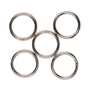 10XCIRCULAR O RING ROUND CARABINER SNAP CLIP SPRING KEYRING BUCKLE 49MM DIAMATER