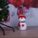 Christmas Foam Snowman Ornament Rainbow Hat Festival Decoration(27x14cm)