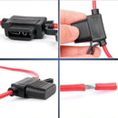 5 Pack Car ATC/ATO 14 Gauge Fuse Holder In-Line AWG with 5 Pack 30A Fuse Blade