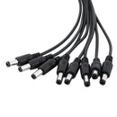 1 Female to 8 Male Splitter Power Cable Cord For CCTV Secuirty System Camer X9W5