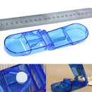 Portable Pill Tablet Cutter Splitter Divide Storage Case Medicine Cut Box A