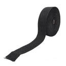 Black Fiberglass Exhaust Header Wrap Pipe Wrap Tape Turbo Heat Insulation C