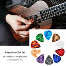 Plastic Guitar Capo Key Trigger+10 Picks Ukulele Quick Change Tuning Clamp A