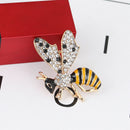 Fashion Rhinestone Enamel Bee Insect Brooch Pin Scarf Corsage Jewelry Gif OZ