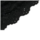Women Head Cover Sports Lace Band Turban Head Packing Scarf (Black)