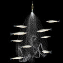Fishing Net Trap Luminous Bead Copper Spring Shoal Netting Tackle Fishnet N T3V3