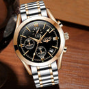 Lige Watch Men'S Fashion Sport Steel Leather Casual Business Quartz Wristwa