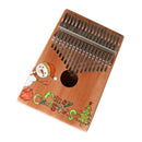 17 Keys Kalimba African Thumb Piano Solid Wood Mahogany Body Musical Instru