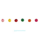 200pcs 8mm Colorful Round Spacer Loose Beads Stones Wooden DIY Craft Decor