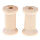 10Pcs Wooden Bobbins Spools Reels Organizer For Sewing Ribbons Twine Wood Craf%!