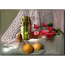Diamond Painting Cross Stitch Rhinestone Mosaic (WLL1424 Pears and Flower) A
