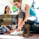 2.2L Large Capacity Fitness Camping Sport Water Bottle Free  Flip Cover Drin Ew