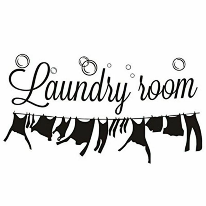 "Laundry Room" laundry room decoration carved wall stickers can remove stic F5X2