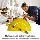 180 Degree Adjustable Protractor Angle Finder Woodworking Measuring Ruler