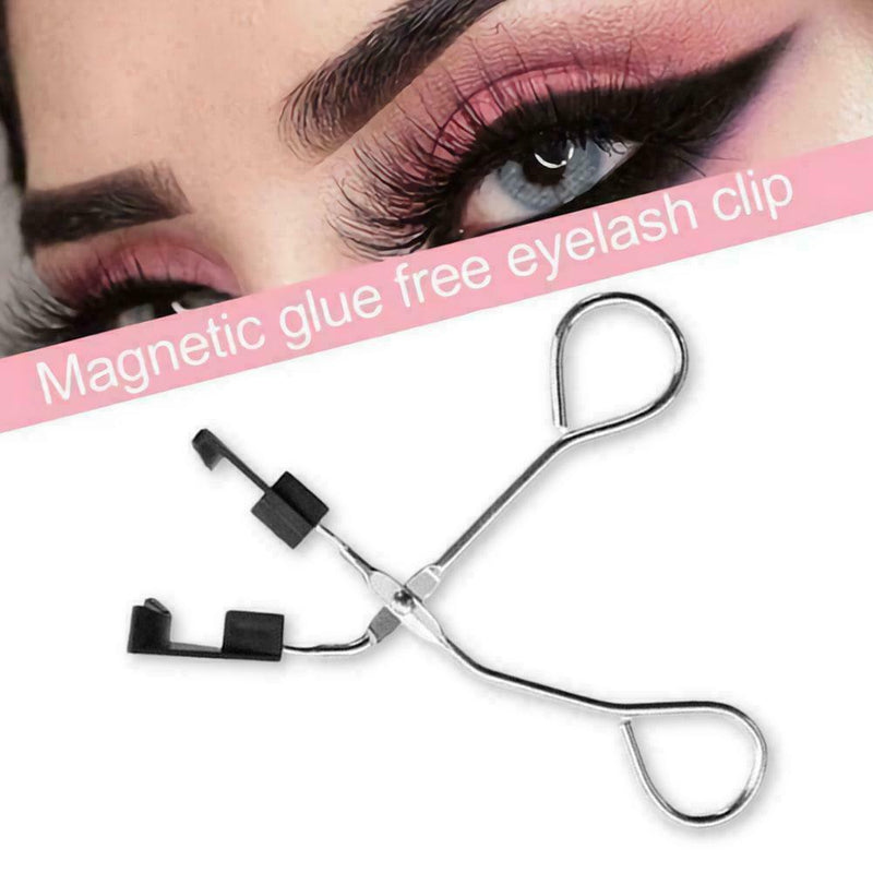 Magnetic Eyelashes Clips Set - 2pairs Eyelashes&golden Curler Eyelash O2O4