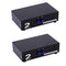 2 Pairs 2-Way AV Switch RCA Switcher 2 In 1 Out Composite Video L/R Audio