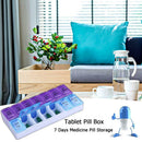 14 Grids 7 Days Weekly Pill Case Medicine Tablet Dispenser Organizer Pill Box AU