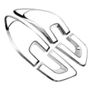 4Pcs Car Tail Light Cover Trim Frame Abs Chrome Decoration For Renault Kadj J7P4