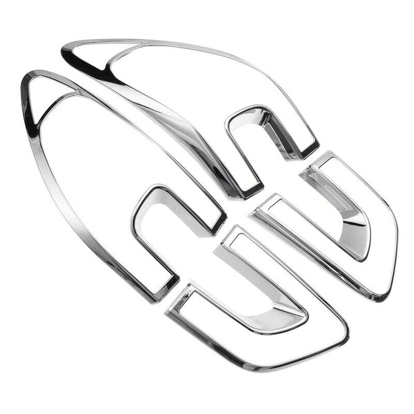 4Pcs Car Tail Light Cover Trim Frame Abs Chrome Decoration For Renault Kadj J7P4