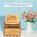 Retro Wooden Hand Cranked Music Box Kids Child Birthday Gift Home Ornaments