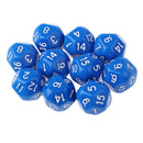 10pcs/set Polyhedral D16 Dice for DND RPG MTG Role Playing Board Game Blue