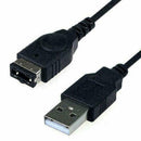 Black USB Charging Advance Line Cord Charger Cable for/SP GameBoy/NS/DS N9E0