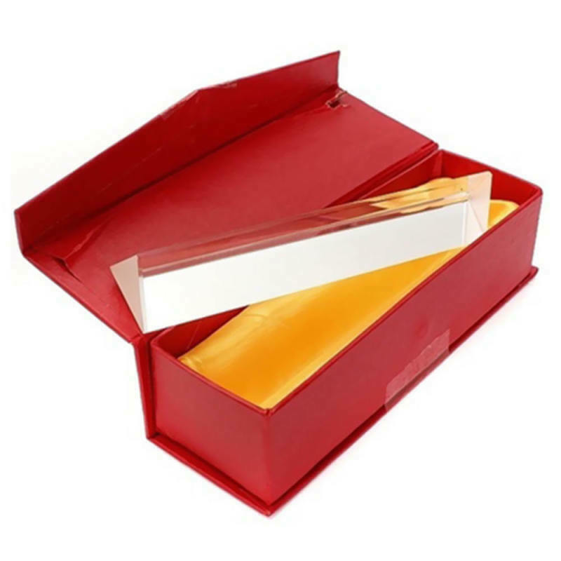 15cmx3cm Rainbow Optical Glass Triple Triangular Prism Physics Teaching FSA BIW