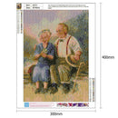 5D DIY Full Drill Diamond Painting Warm Old Lovers Cross Stitch Embroidery