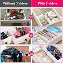 Drawer Dividers Organizer 5 Pack,Adjustable Separators 4 Inch High Expandab