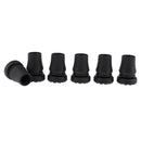 6pcs Rubber Trekking Pole Tips Cap Walking Stick Ferrule Non-slip Cane Cover