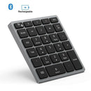 Numeric Keypad Rechargeable, Portable Wireless Bluetooth 28-Key Number Pad