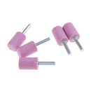 5x Cylinder Abrasive Stone Points Mounted Grinding Stone Burr 6mm Shank OD20 â„–#