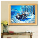 DIY 5D Diamond Embroidery Horse Drawing Round Diamond Painting Cross Stitch