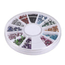 Rhinestones Nail Art Gems Mixed Colours Shapes in Case (1.5mm,1800pcs)