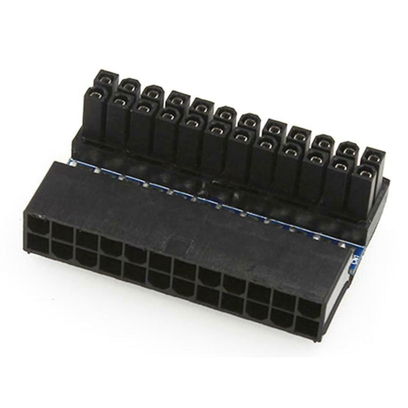90 Degree Desktop Motherboard ATX 24Pin Female to 24Pin Male Power Adapter